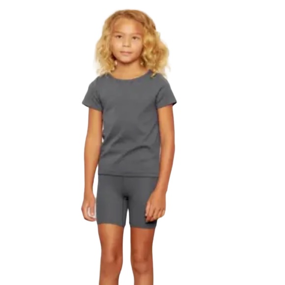 Skims Kids Logo Pointelle tank, t-shirt and short set 3T - Picture 6 of 6